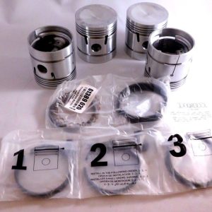 Piston Set, 8.3/1 (5 ring, 0.060), B Ser 1500, Austin A50-A55, Lancer, MGA, MG Magnette ZA-Mk3, Morris Oxford Ser 2-5, Major Ser 1-2, Wolseley 1500, 15/50, 15/60, Riley 1.5, 4/68