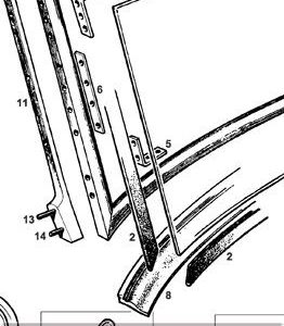 Front Screen Seal, MGTD, TF, MGA